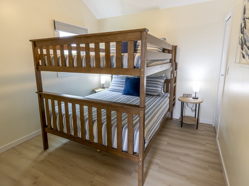 Main Level | Bedroom 3 | Queen Over Queen Bunk