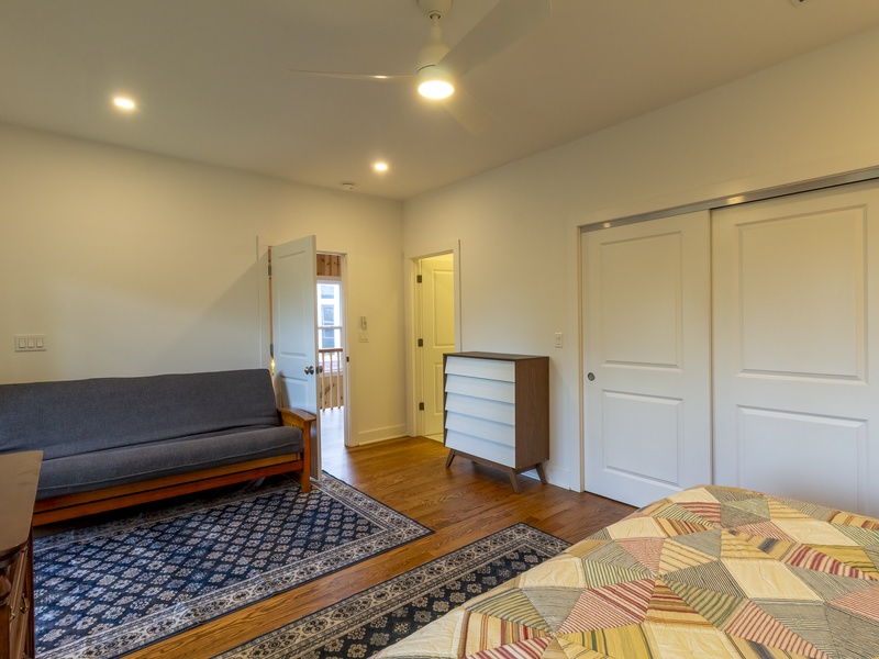 Second Level | Bedroom 2 | King | Futon | Attached Bath | Privat