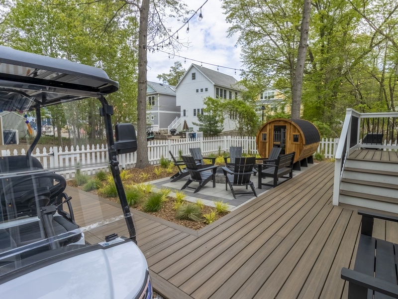 Back Patio | Fire Pit | Sauna | Golf Cart Parking