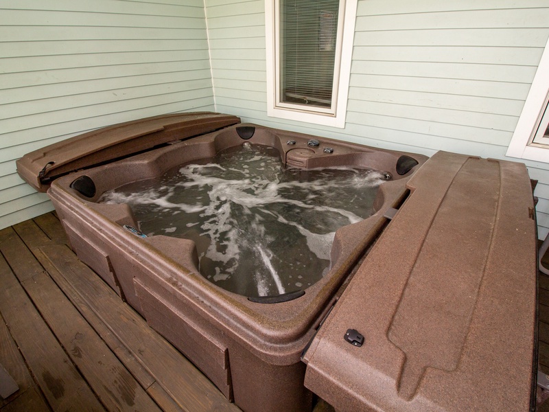 Outside | Screened Porch With Hot Tub