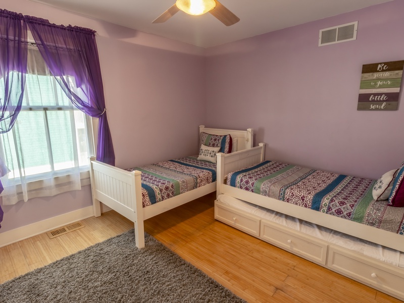 Second Level | Bedroom 4 | 2 Twins with Trundle | Attached Bath
