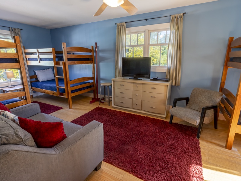 Second Level | Bedroom 2 | 2 Twin Over Twin Bunks 