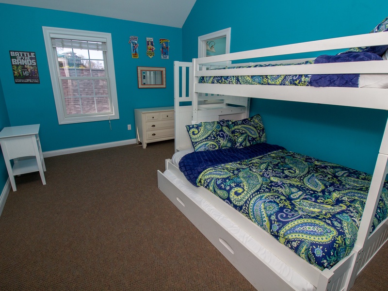 Second Level | Bedroom 5| Twin over Full Bunk Bed