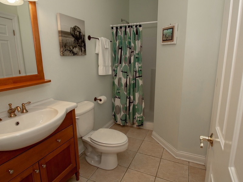 Main Level | Bath 1 | Attached to Bedroom 1 with Hall Access