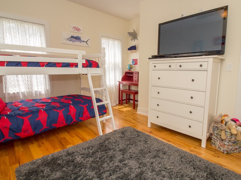Third Level | Bedroom 3: Two Twin over Twin Bunk Beds