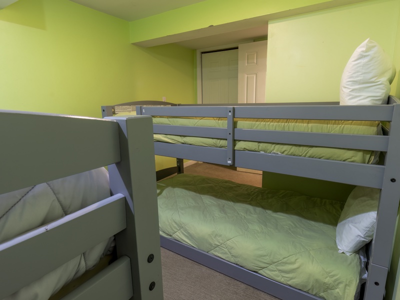 Basement | Bedroom 6 | Two Twin over Twin Bunk Beds
