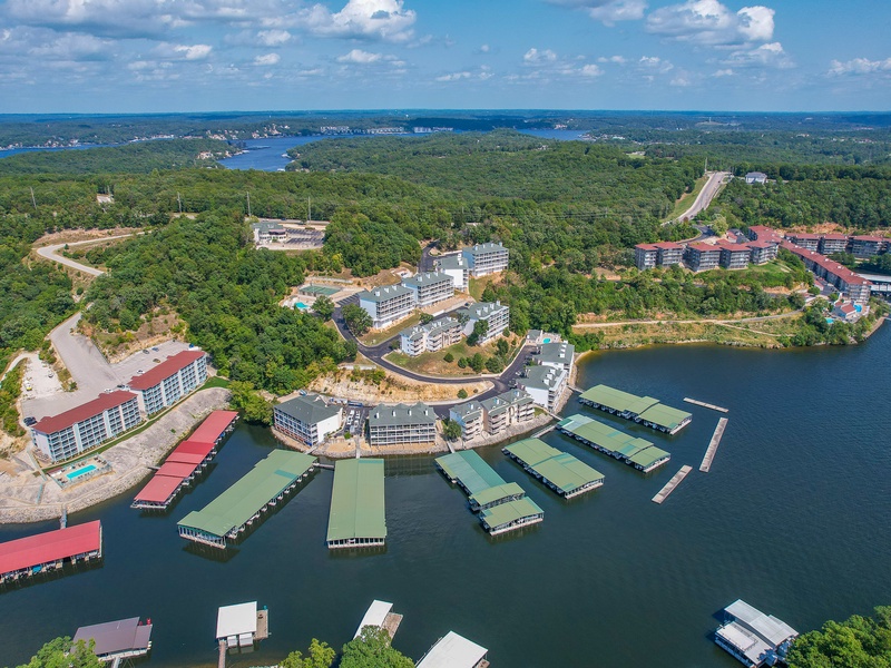 Aerial view of the complex