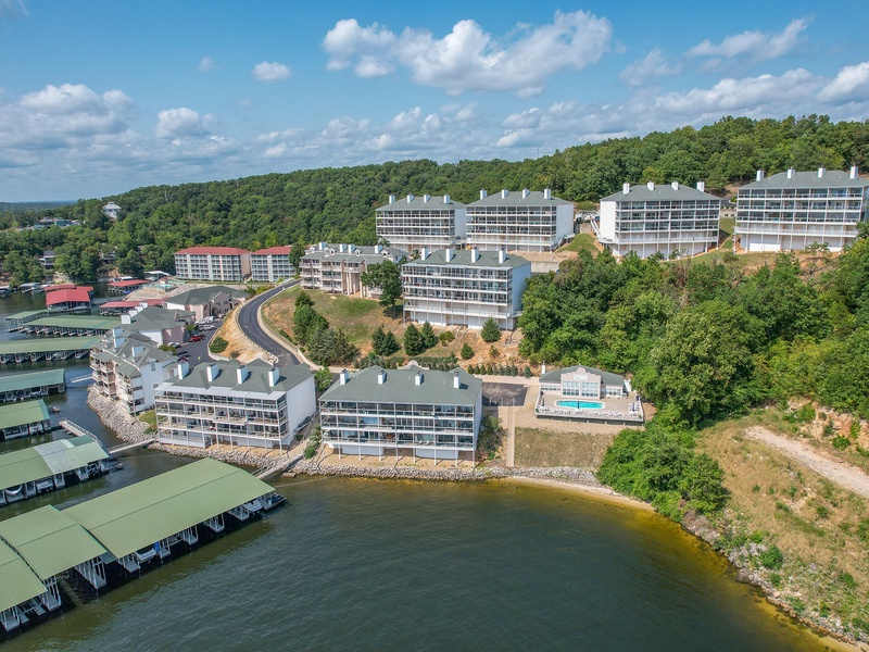 Aerial view of the complex