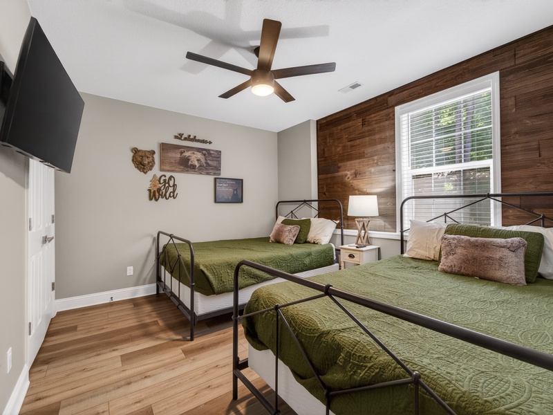 BEDROOM 5 - TWO QUEEN BEDS ON LOWER LEVEL