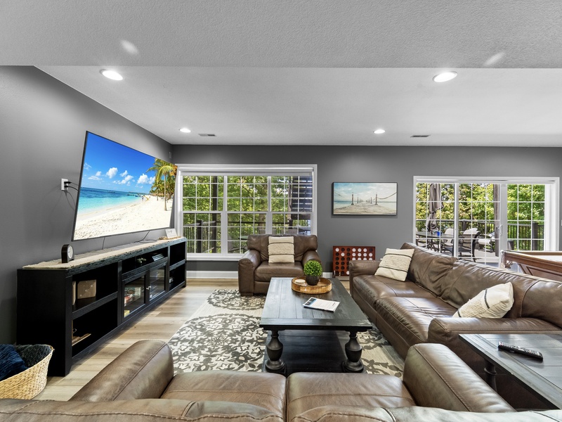 Lower level living area