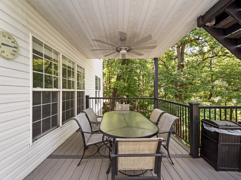 Lakeside deck lower level