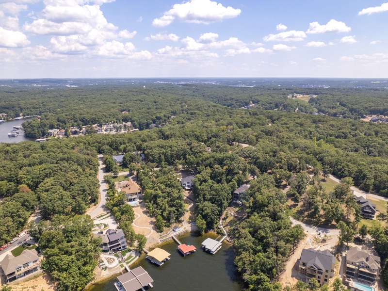 Aerial view of the area