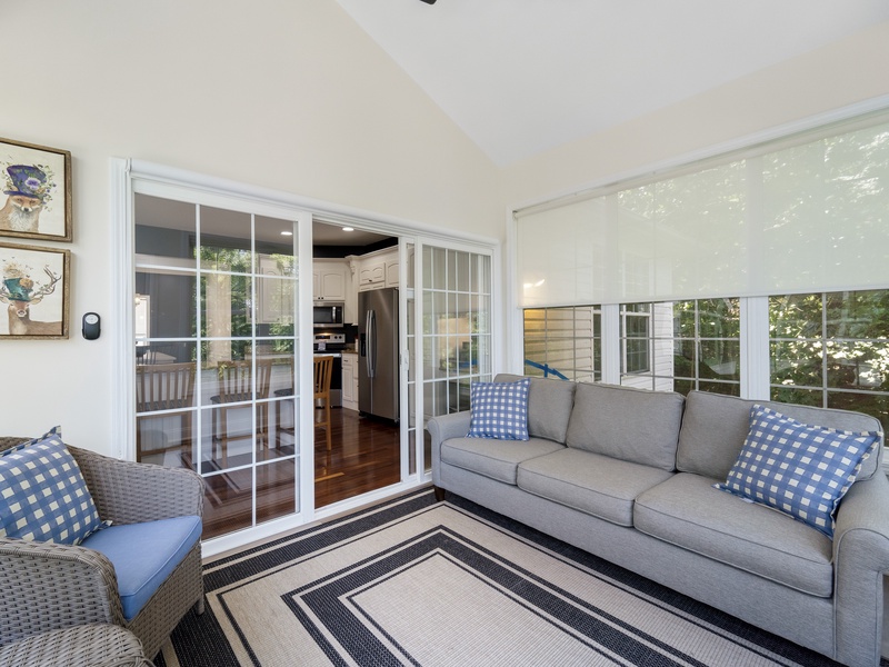 Sunroom off the kitchen