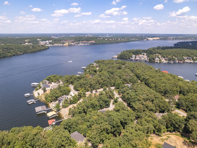 Aerial view of the area