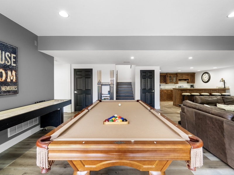 Pool table lower level