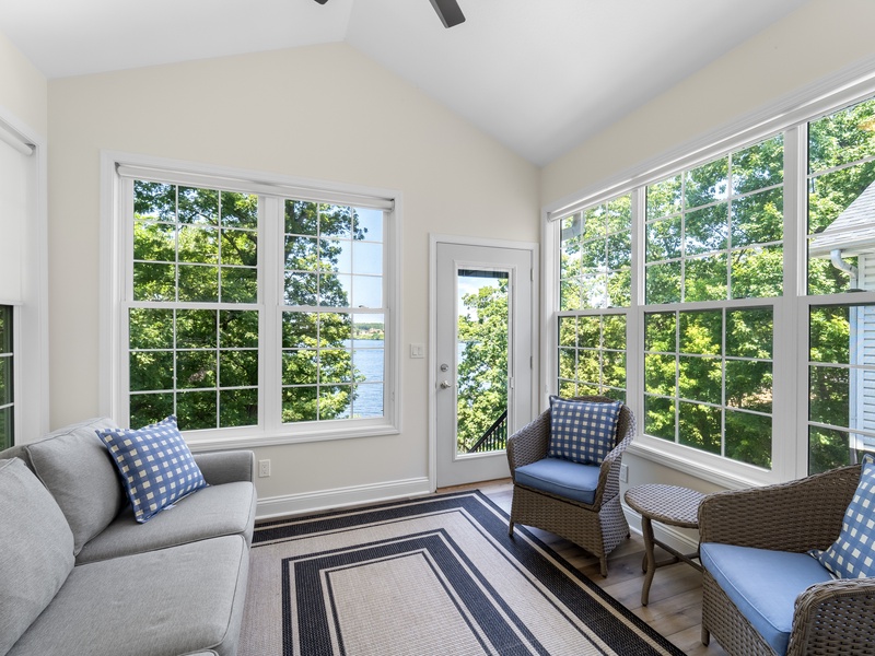 Sunroom off the kitchen