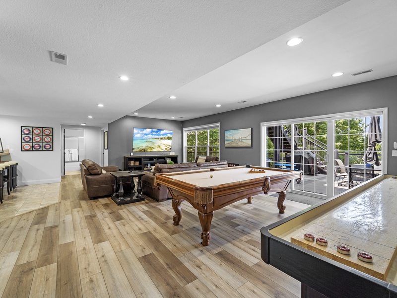 Lower level living area