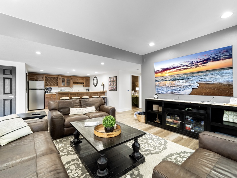 Lower level living area