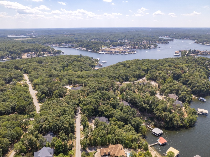 Aerial view of the area
