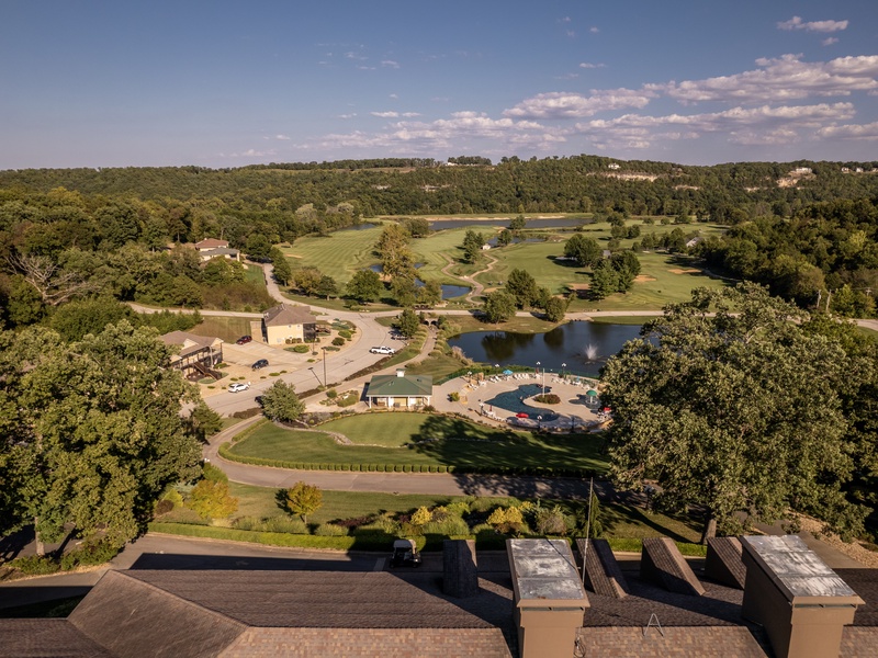 Aerial view of the complex