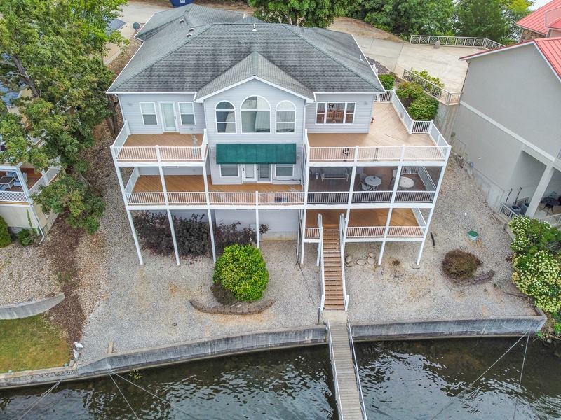 AERIAL VIEW OF HOUSE