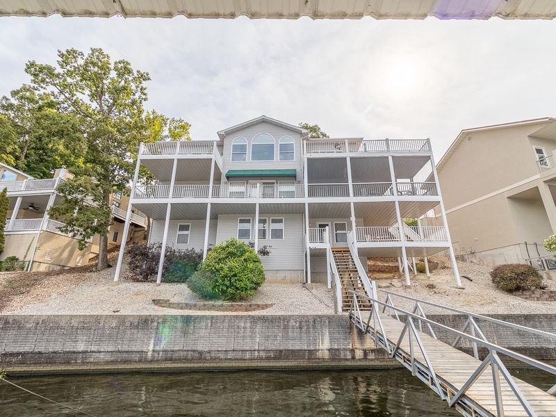 VIEW OF HOUSE FROM DOCK