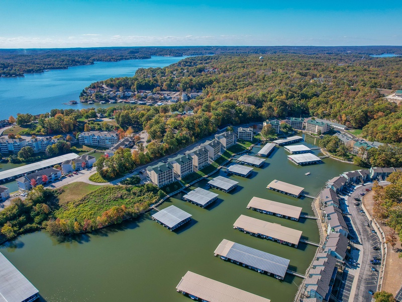 Aerial view of the complex