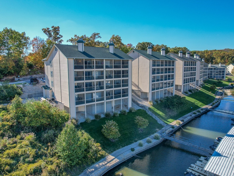 Aerial view of the complex