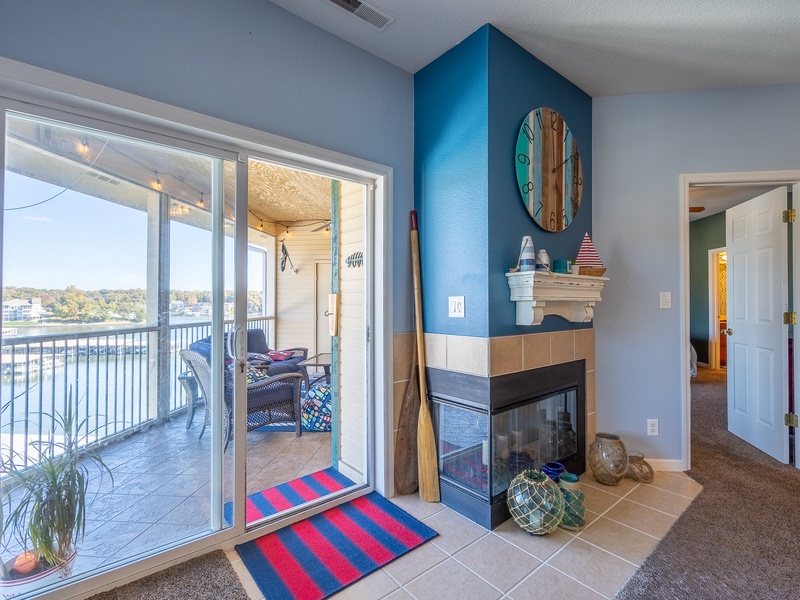 View from lakeview living room