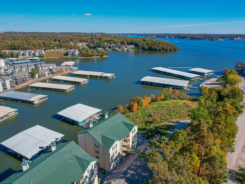 Aerial view of the complex