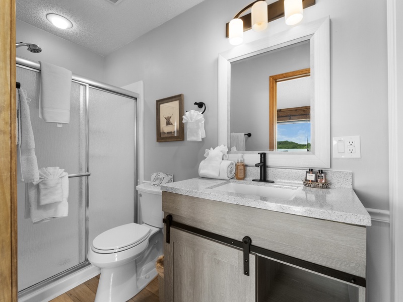 BATHROOM 2 - ADJOINING BEDROOM 1 ON MAIN LEVEL