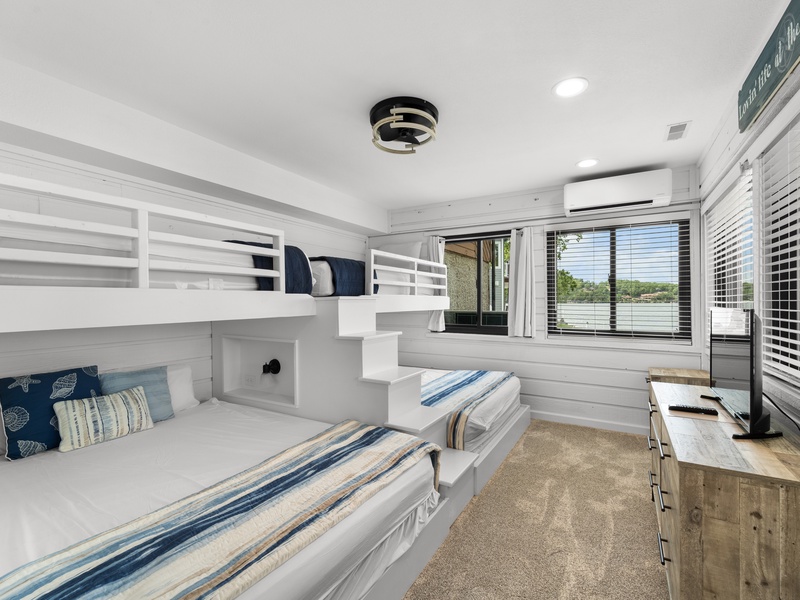 BEDROOM 5 - TWO TWIN/QUEEN BUNK BEDS ON LOWER LEVEL