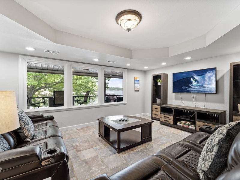 Lower level living area