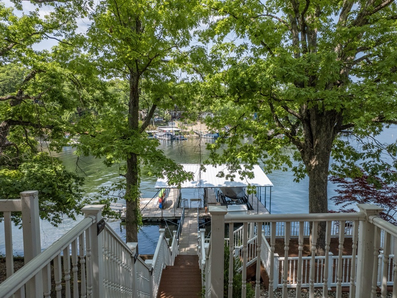 Stairs to the dock