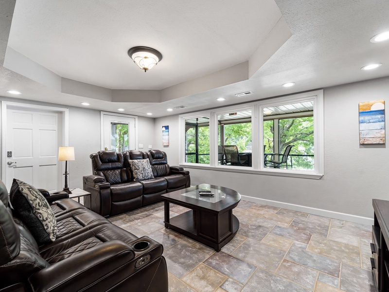 Lower level living area