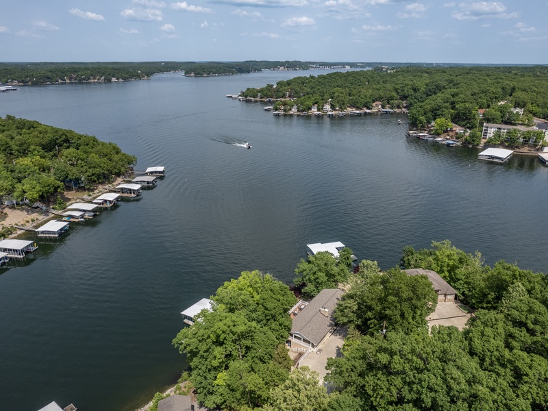 Aerial view of the area