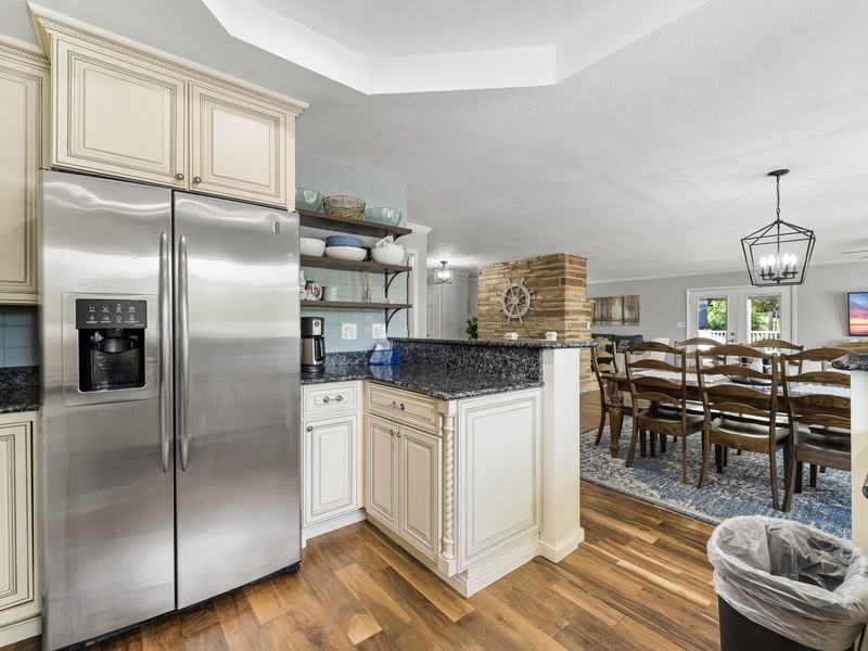 Kitchen and dining area