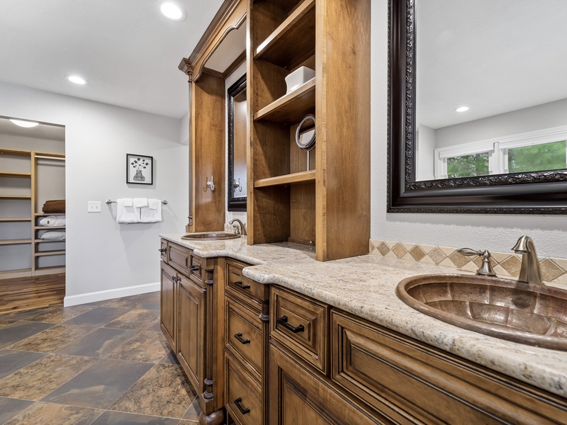 Bathroom 2 - adjoining bedroom 1 on main level