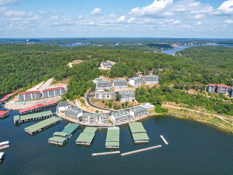Aerial view of the complex