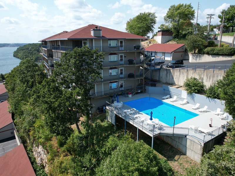 AERIAL VIEW OF POOL