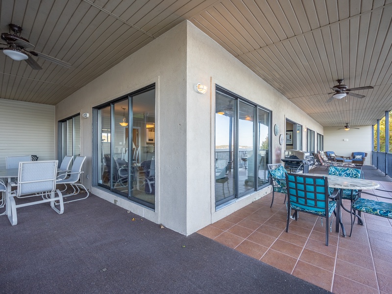 Lakeside deck