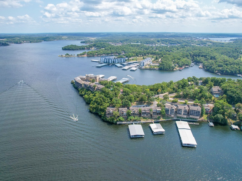 Aerial view of the complex