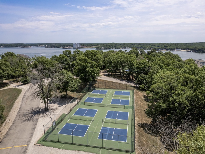 Aerial view of the complex