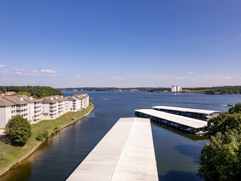 Aerial view of the complex