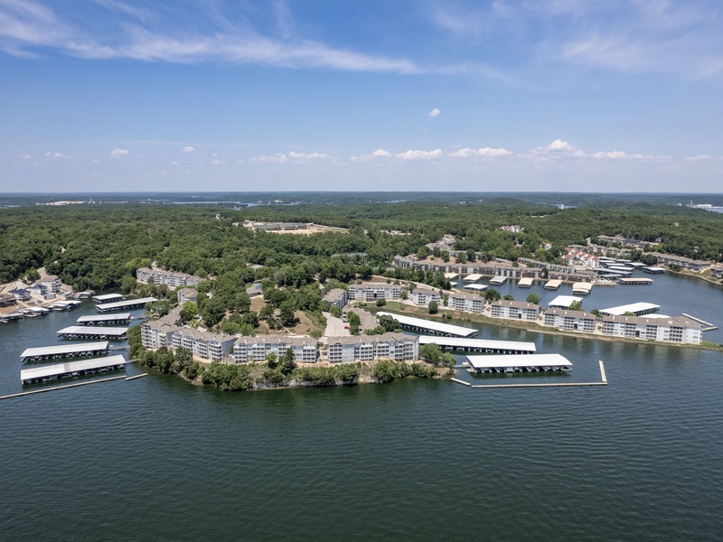 Aerial view of the complex