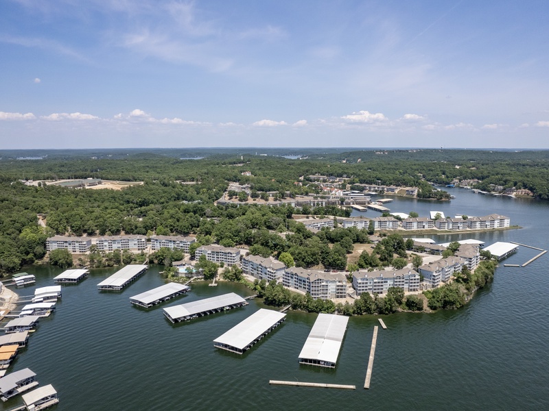 Aerial view of the complex
