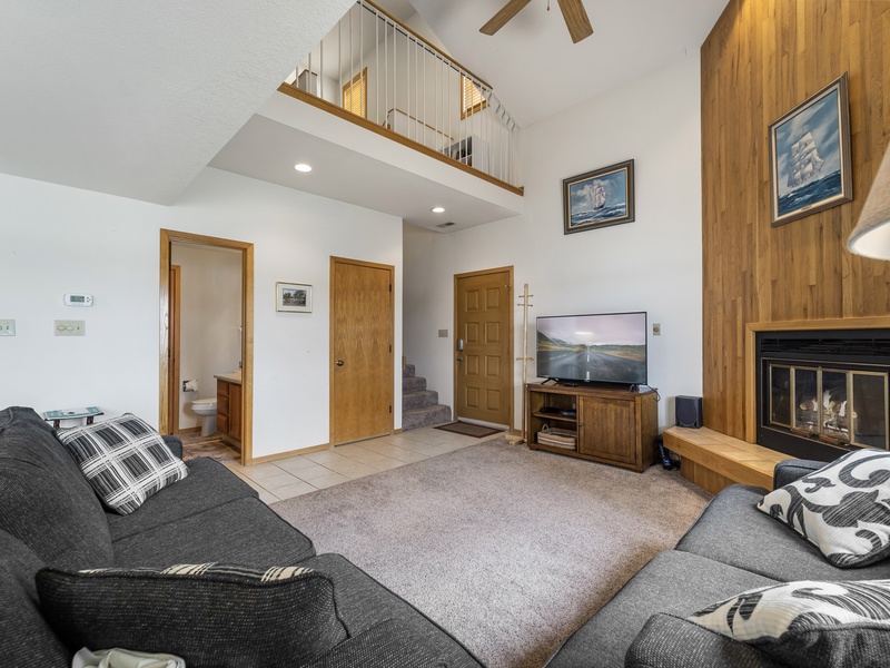 Front entry and living room