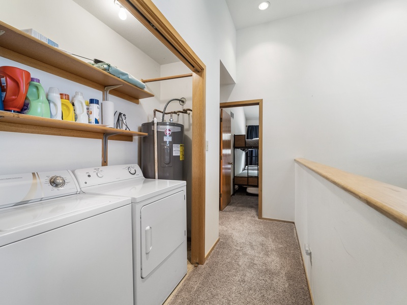 Laundry closet - upper level