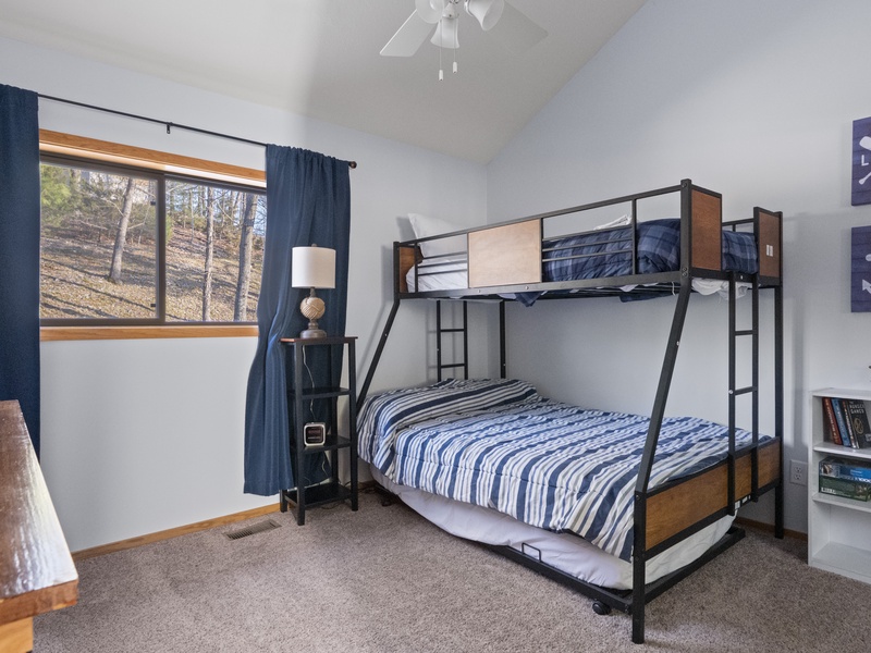 Bedroom 3 - Twin over full bunk on upper level