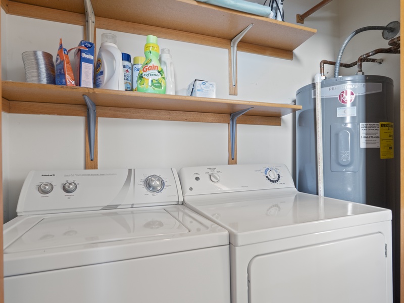 Laundry area upper level